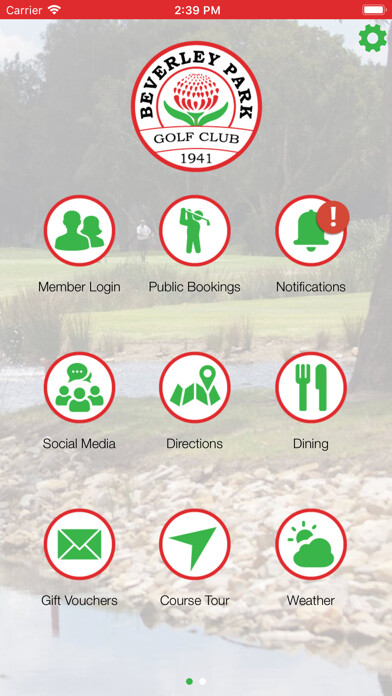 Emulate iPhone app Beverley Park Golf Club using MyAndroid
