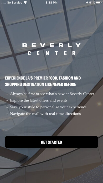 Emulate iPhone app Beverly Center using MyAndroid