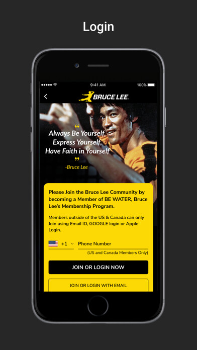 Emulate iPhone app Be Water Bruce Lee using MyAndroid Emulate iPhone app Be Water Bruce Lee using MyAndroid