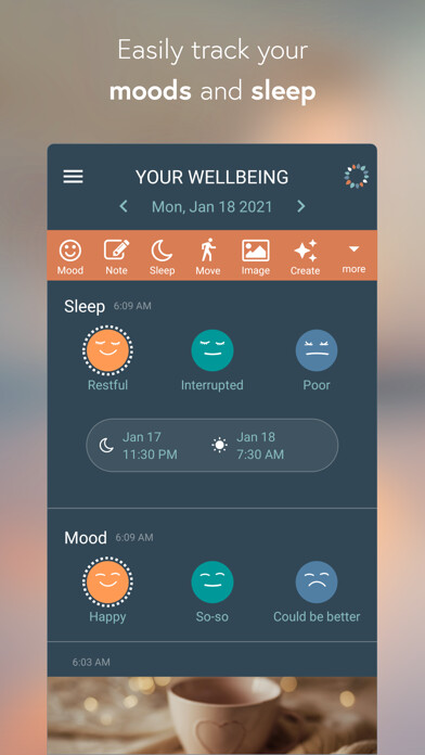 Emulate iPhone app BeWell: Wellbeing Tracker using MyAndroid Emulate iPhone app BeWell: Wellbeing Tracker using MyAndroid