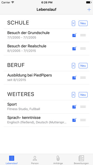 Emulate iPhone app Bewerben App using MyAndroid Emulate iPhone app Bewerben App using MyAndroid