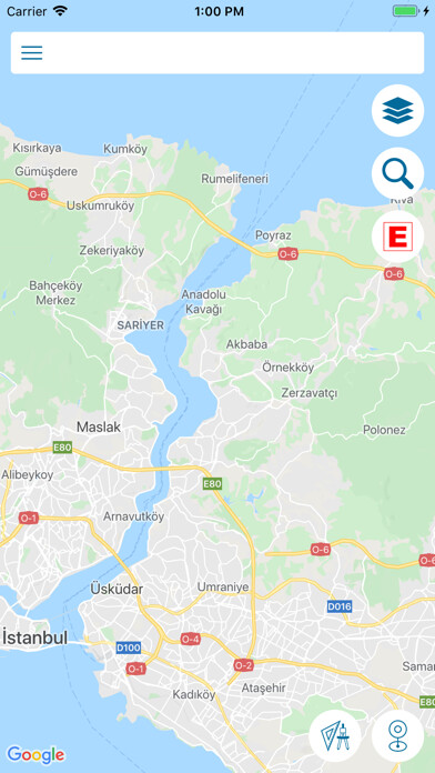 Emulate iPhone app Beykoz Kent Rehberi using MyAndroid