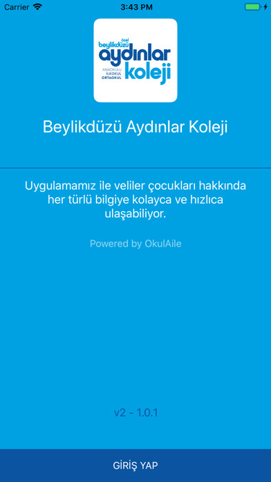 Emulate iPhone app Beylikdüzü Aydınlar Koleji using MyAndroid Emulate iPhone app Beylikdüzü Aydınlar Koleji using MyAndroid