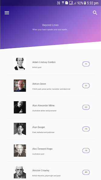 Run android online APK Beyond Lines - English poem collections by poetry from MyAndroid or emulate Beyond Lines - English poem collections by poetry using MyAndroid