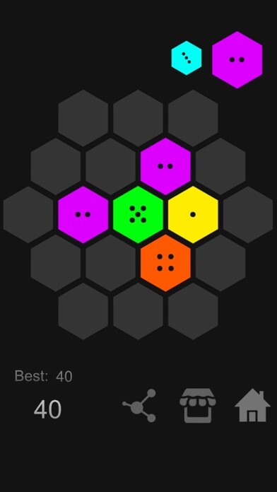 Emulate iPhone app Beyond Merged - Hex Puzzle Game using MyAndroid