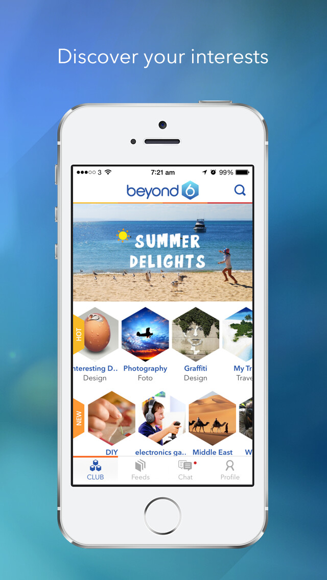 Emulate iPhone app Beyond Six - Connect By Passion using MyAndroid