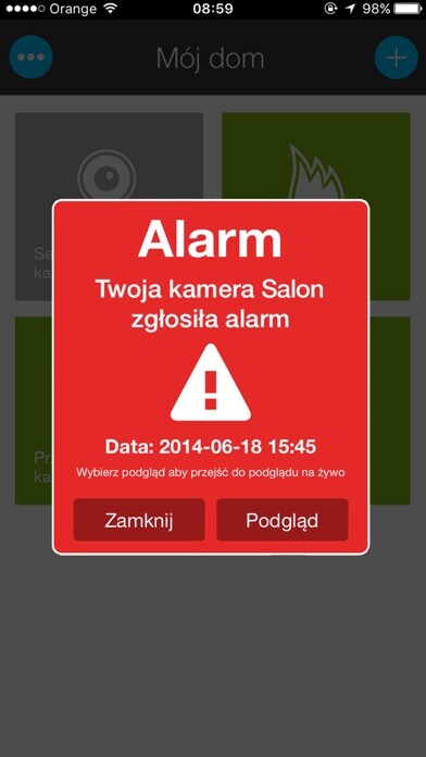 Emulate iPhone app Bezpieczny Dom Plus using MyAndroid