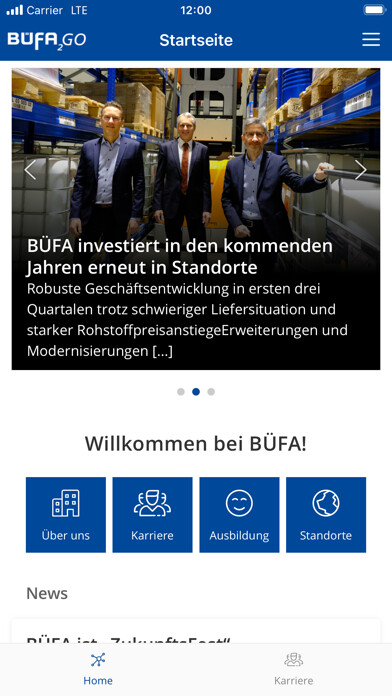 Emulate iPhone app BÜFA2go using MyAndroid Emulate iPhone app BÜFA2go using MyAndroid