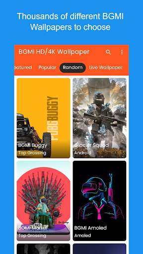 Run android online APK BGMI HD/4K Wallpapers from MyAndroid or emulate BGMI HD/4K Wallpapers using MyAndroid