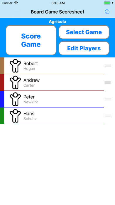 Emulate iPhone app BGS2: Board Game Scoresheet using MyAndroid Emulate iPhone app BGS2: Board Game Scoresheet using MyAndroid