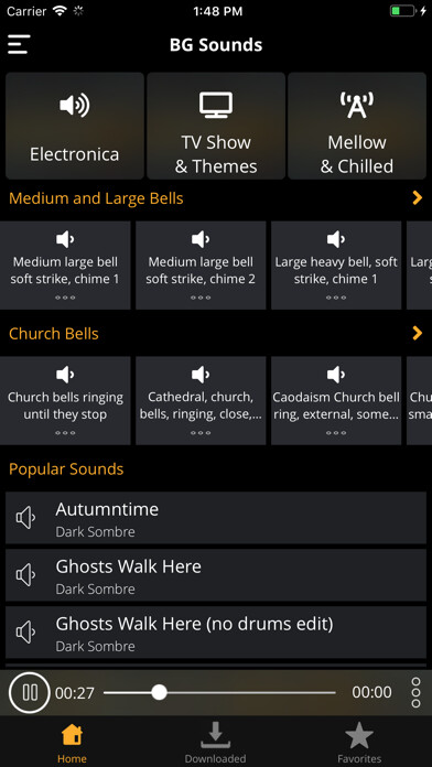 Emulate iPhone app BG Sounds- Audio, Sound effect using MyAndroid Emulate iPhone app BG Sounds- Audio, Sound effect using MyAndroid