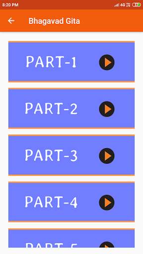 Run android online APK Bhagavad Gita in english - All parts (audio) from MyAndroid or emulate Bhagavad Gita in english - All parts (audio) using MyAndroid