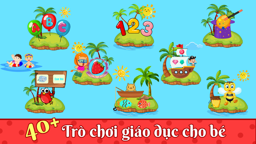 Run android online APK Bé Học  Chơi: Chữ Cái, Số Đếm from MyAndroid or emulate Bé Học  Chơi: Chữ Cái, Số Đếm using MyAndroid