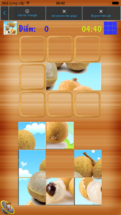 Emulate iPhone app Bé Học Ghép Hình using MyAndroid