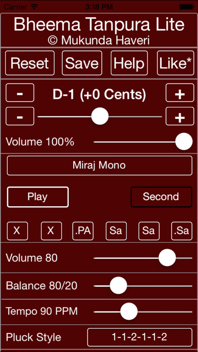 Emulate iPhone app Bheema Tanpura Lite using MyAndroid Emulate iPhone app Bheema Tanpura Lite using MyAndroid
