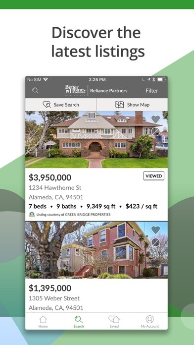 Emulate iPhone app BHG Real Estate Homes For Sale using MyAndroid