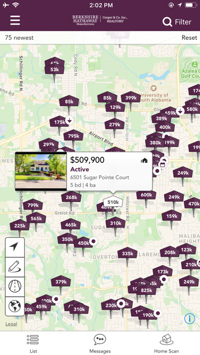 Emulate iPhone app BHHS Cooper Realtors using MyAndroid