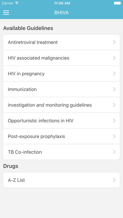 Emulate iPhone app BHIVA Guidelines using MyAndroid Emulate iPhone app BHIVA Guidelines using MyAndroid