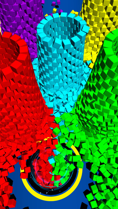 Emulate iPhone app BHoles: Color Hole 3D using MyAndroid