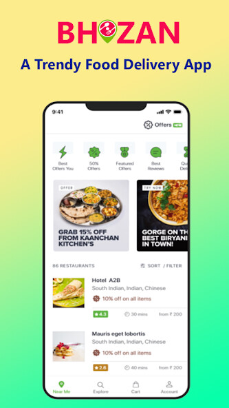 Run android online APK Bhozan - Online Food Delivery from MyAndroid or emulate Bhozan - Online Food Delivery using MyAndroid