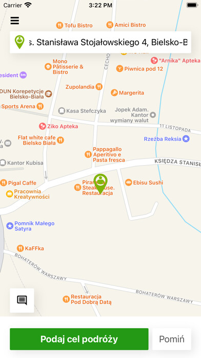 Emulate iPhone app Biało Czerwone Okay Taxi using MyAndroid