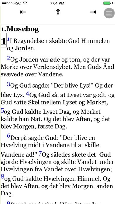 Emulate iPhone app Bibelen (Danish Bible) using MyAndroid