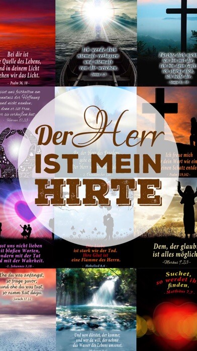 Emulate iPhone app Bibel Spruchbilder - Schöne Zitate, Bibelsprüche & weise Affirmationen using MyAndroid