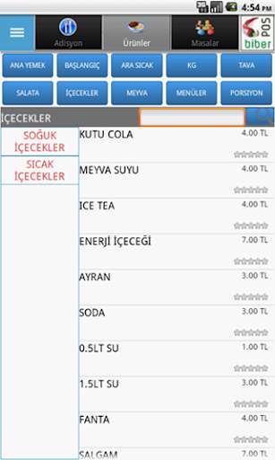 Run android online APK biberPOS Restoran Otomasyonu from MyAndroid or emulate biberPOS Restoran Otomasyonu using MyAndroid