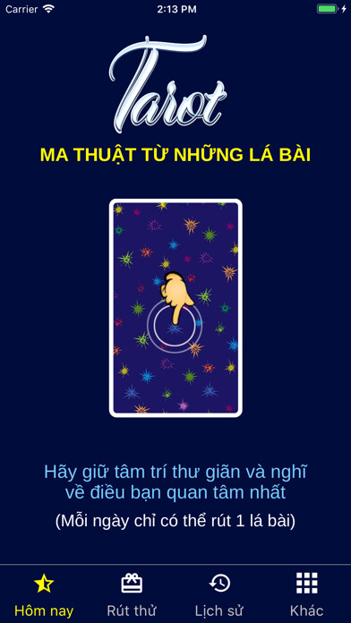 Emulate iPhone app Bói Bài Tarot và Oracle using MyAndroid Emulate iPhone app Bói Bài Tarot và Oracle using MyAndroid