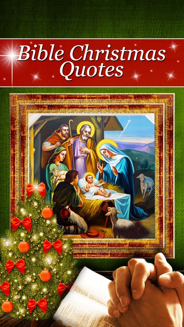 Emulate iPhone app Bible Christmas Quotes - Christian Verses for the Holiday Season using MyAndroid