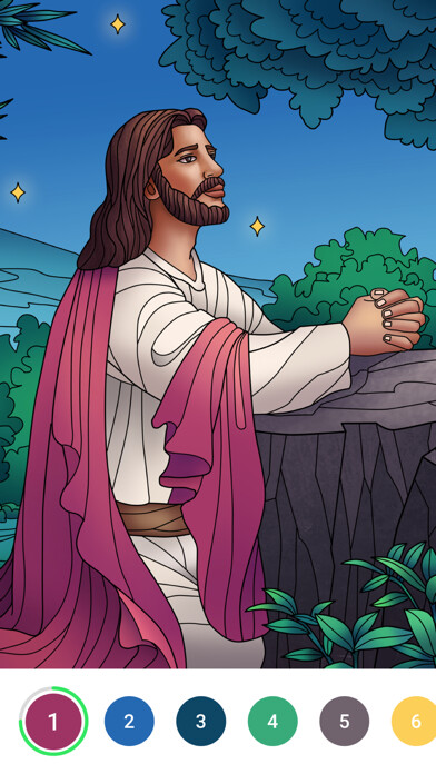 Emulate iPhone app Bible Color - Paint by Number using MyAndroid Emulate iPhone app Bible Color - Paint by Number using MyAndroid