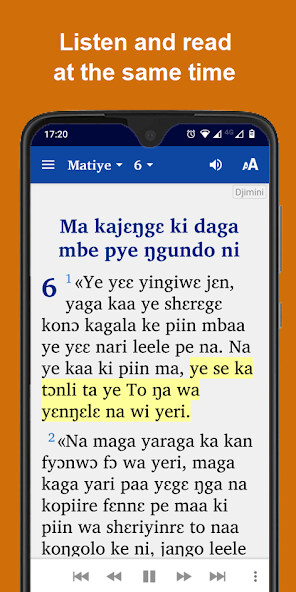Run android online APK Bible in Djimini - with audio from MyAndroid or emulate Bible in Djimini - with audio using MyAndroid Run android online APK Bible in Djimini - with audio from MyAndroid or emulate Bible in Djimini - with audio using MyAndroid