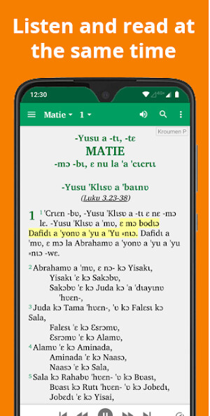 Run android online APK Bible in Kroumen Plapo - audio from MyAndroid or emulate Bible in Kroumen Plapo - audio using MyAndroid Run android online APK Bible in Kroumen Plapo - audio from MyAndroid or emulate Bible in Kroumen Plapo - audio using MyAndroid
