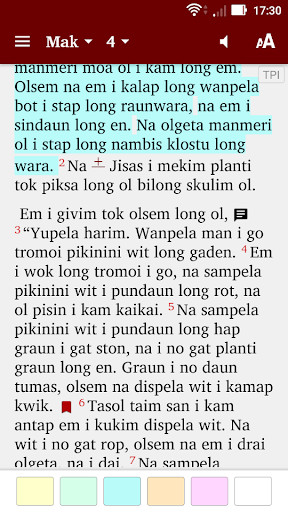 Run android online APK Bible in Tok Pisin & English from MyAndroid or emulate Bible in Tok Pisin & English using MyAndroid Run android online APK Bible in Tok Pisin & English from MyAndroid or emulate Bible in Tok Pisin & English using MyAndroid