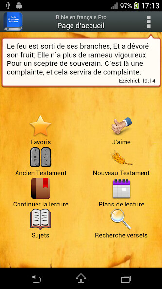 Run android online APK Bible Louis Segond PRO from MyAndroid or emulate Bible Louis Segond PRO using MyAndroid