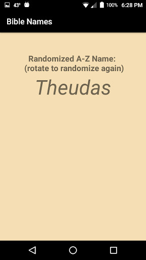 Run android online APK Bible Names & Meanings from MyAndroid or emulate Bible Names & Meanings using MyAndroid