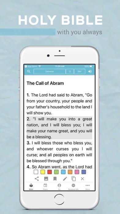 Emulate iPhone app Bible Offline JFA using MyAndroid