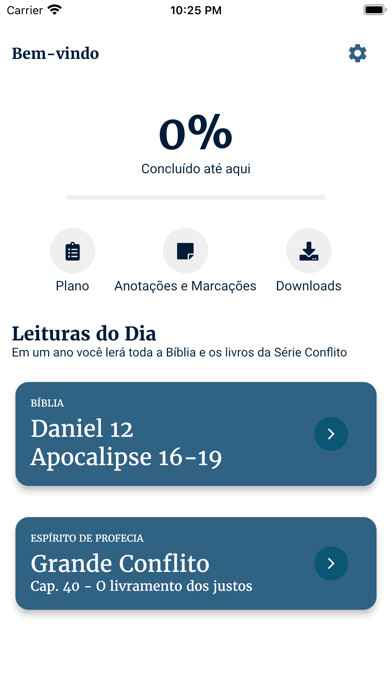 Emulate iPhone app Bible Plan using MyAndroid