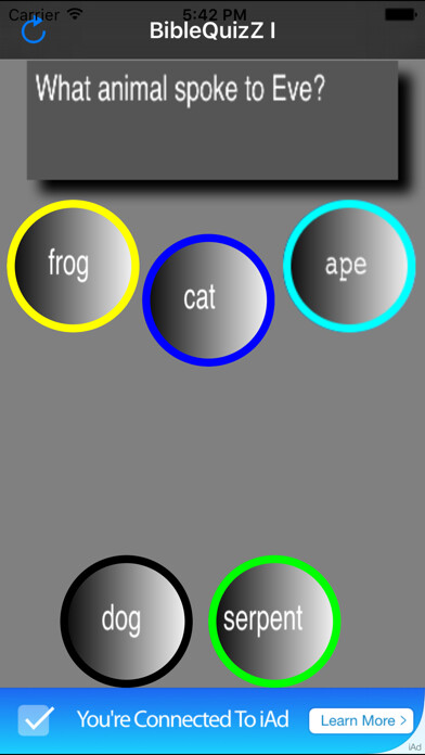 Emulate iPhone app Bible QuizZ I using MyAndroid Emulate iPhone app Bible QuizZ I using MyAndroid
