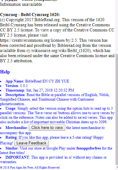 Run android online APK BibleRead En Cy Zh Yue from MyAndroid or emulate BibleRead En Cy Zh Yue using MyAndroid
