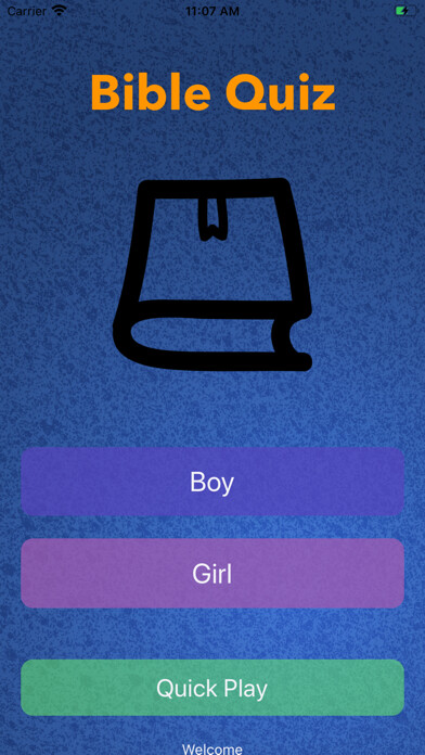 Emulate iPhone app Bible Smart Quiz using MyAndroid