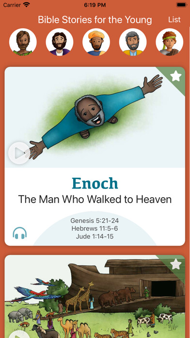 Emulate iPhone app Bible Stories for the Young using MyAndroid