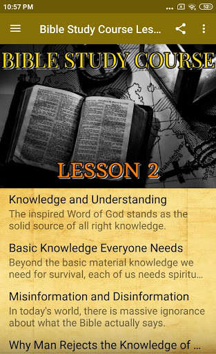 Run android online APK Bible Study Course Lesson 2 from MyAndroid or emulate Bible Study Course Lesson 2 using MyAndroid