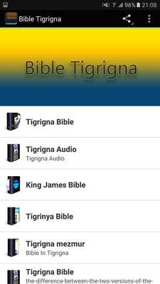 Emulate Android APK Bible Tigrigna