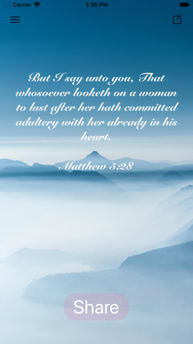 Emulate iPhone app Bible Verse - Daily Bread using MyAndroid