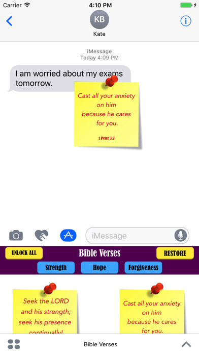 Emulate iPhone app Bible Verses Sticky Notes using MyAndroid Emulate iPhone app Bible Verses Sticky Notes using MyAndroid