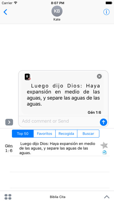 Emulate iPhone app Biblia citas para iMessage using MyAndroid Emulate iPhone app Biblia citas para iMessage using MyAndroid