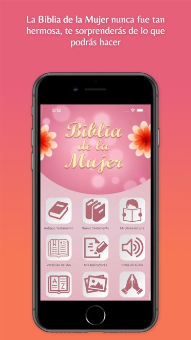 Emulate iPhone app Biblia de la Mujer using MyAndroid