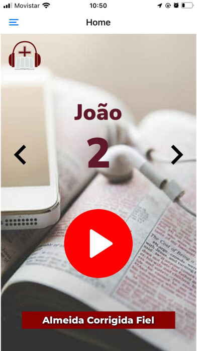 Emulate iPhone app Biblia Falada using MyAndroid
