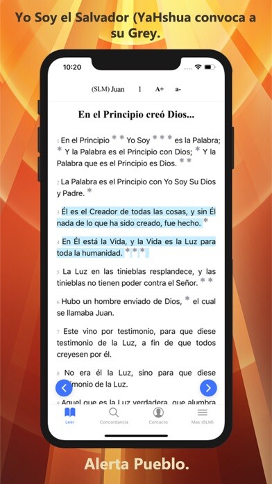 Emulate iPhone app Biblia Sion: Leche y Miel using MyAndroid